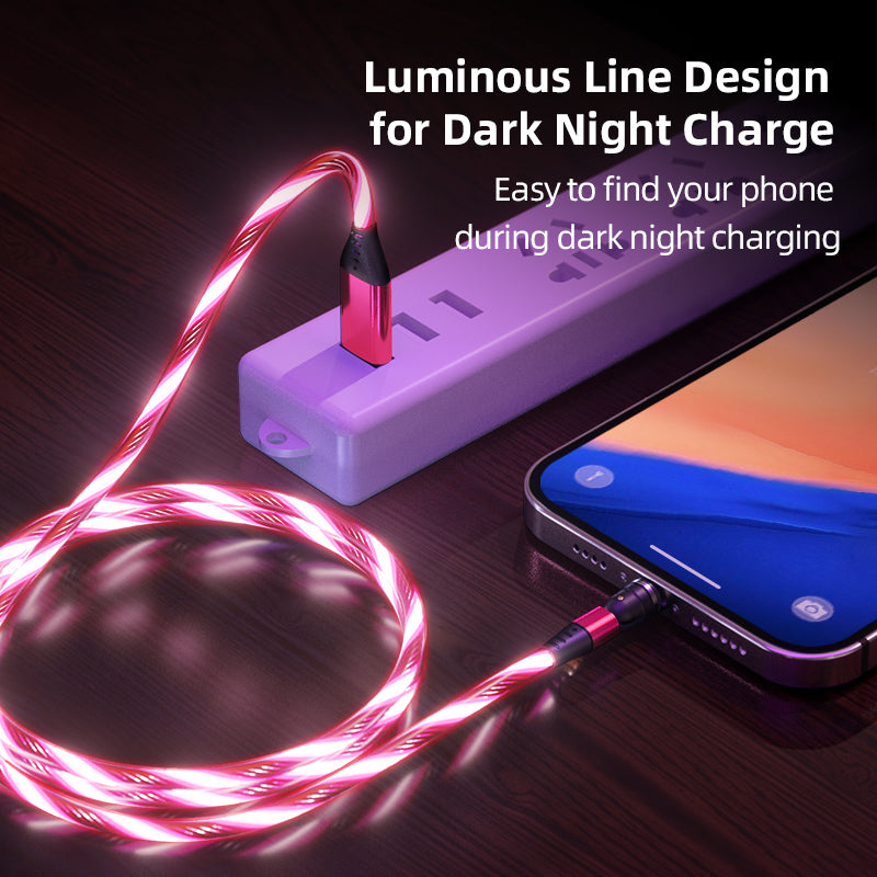 Illuminate™  540° Led USB Cable with Apple, Android and Type C Compatibility